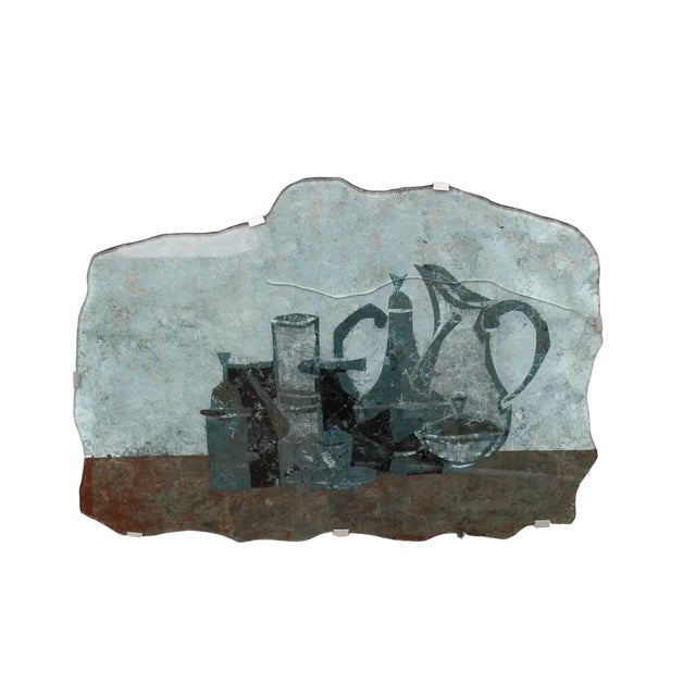 Crystal Duilio Barnabe Plaque by Dubè for Fontana Arte, 1955 For Sale