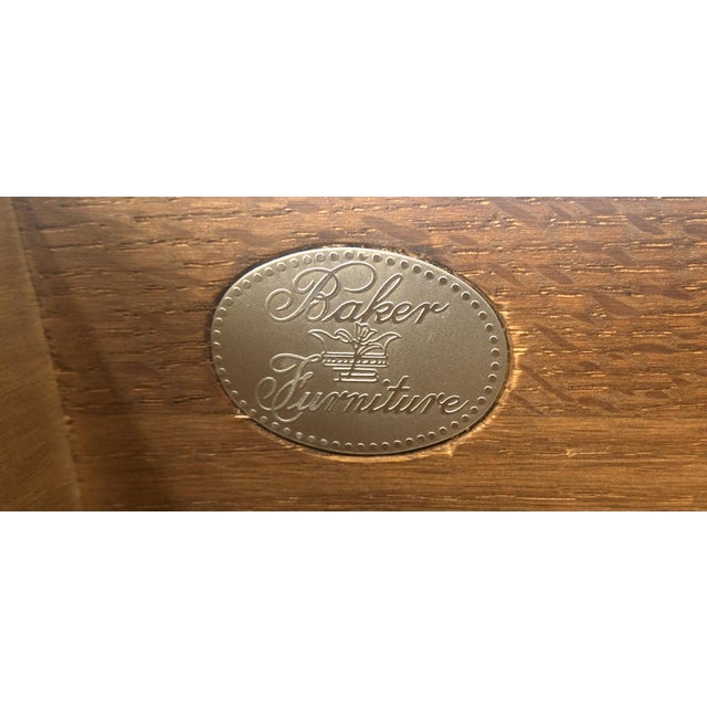 Baker Slant Drop Front Secretary Desk 3 Drawers Chest MINT For Sale - Image 13 of 18