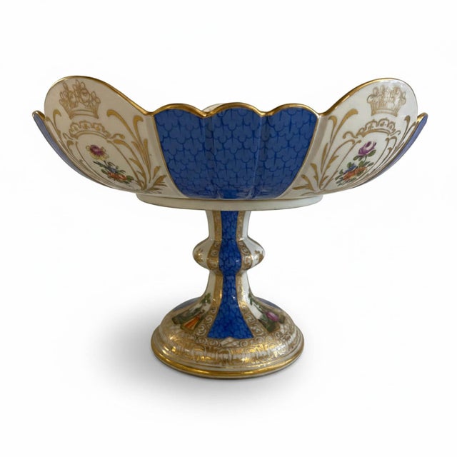 Fruit Bowls in Polychrome and Gilt Porcelain from Meissen, 1850s, Set of 3 For Sale - Image 4 of 13