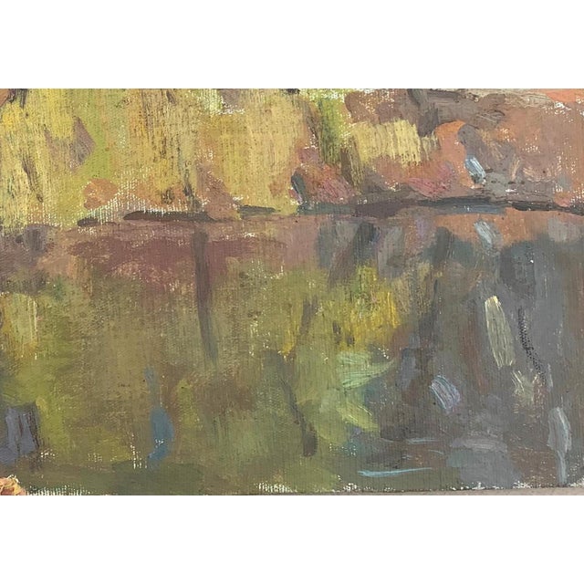 Impressionist Forest Oil Painting, Ukrainian Artist, 1970s 35-50 For Sale - Image 6 of 6