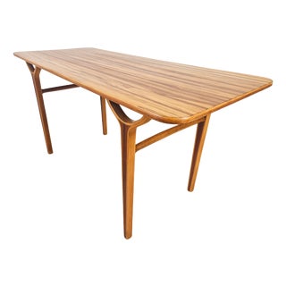 AX Series Tigerwood Coffee Table by Peter Hvidt & Orla Mølgaard-Nielsen, 1950s For Sale