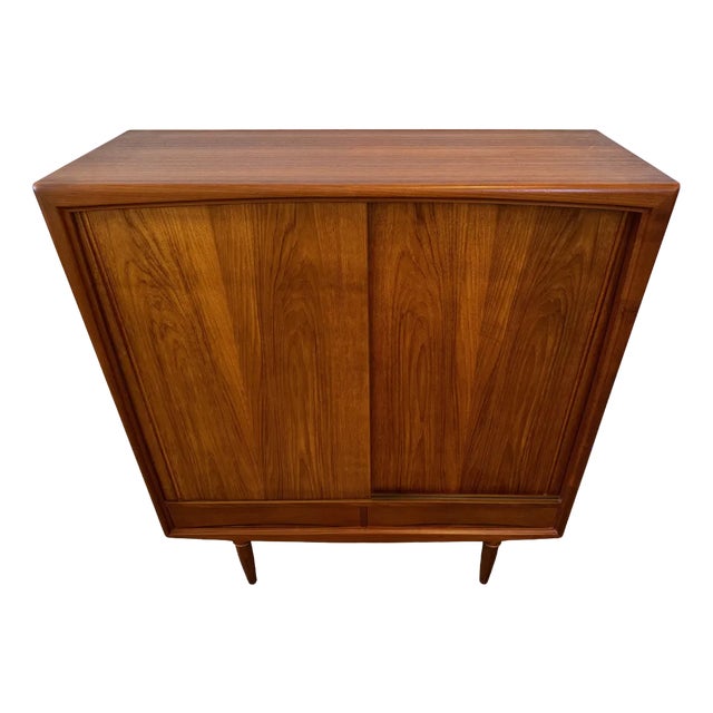 Mid-Century Teak Highboard by Axel Christensen for Aco Møbler, Denmark, 1960s For Sale