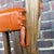 Pair of Ranch Oak Rustic Leather and Wood Bar Stools For Sale - Image 12 of 12