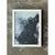 Mid-Century Modern Vintage Black and White Abstract Expressionist Painting For Sale - Image 3 of 12