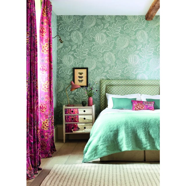 A truly stunning representation of exotic fruits inspired by damask influences and botanical drawing Cantaloupe is a wide-...