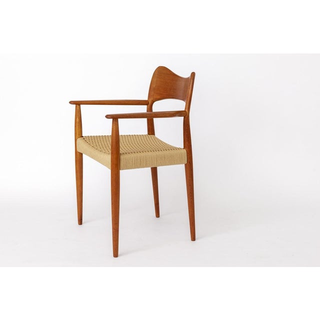 Vintage Danish Teak Armchair by Arne Hovmand-Olsen for Mogens Kold, 1960s For Sale - Image 3 of 10