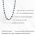 Estate Blue Sapphire Diamond Art Deco Tennis Necklace in 18k White Gold For Sale - Image 12 of 16