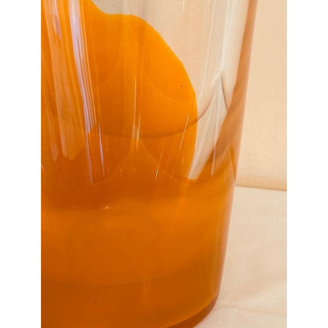 Barovier & Toso Orange Murano Glass Vase For Sale In San Francisco - Image 6 of 11