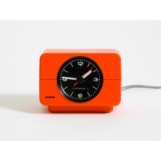 Original 1970s Krups table clock and alarm clock. Krups Type 672. Made in Germany. The 1970s Pop Art classic in typical...