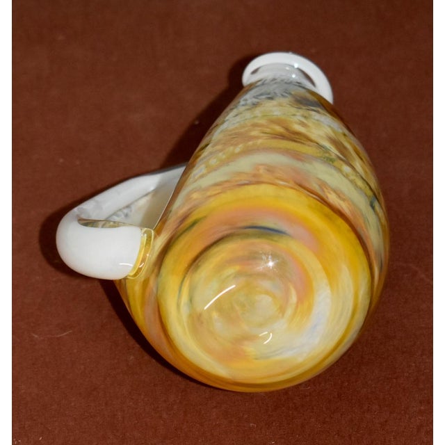 Nautical Vintage Decorative Art Glass Conch Shell For Sale - Image 3 of 12