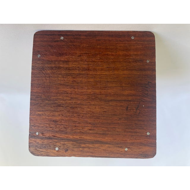 Wood 1970's Indian Hand Carved Teak Hinged Jewelry Box For Sale - Image 7 of 7