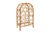 Mediterranean Bamboo & Rattan Arch Shaped Wine Rack For Sale - Image 3 of 7