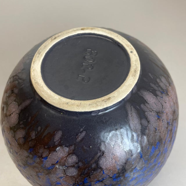 Fat Lava Multi-Color Pottery 802-2 Ball Vase from Ruscha, 1970s For Sale - Image 15 of 16