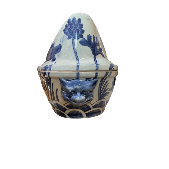 Blue Chinese Porcelain Duck Tureen For Sale - Image 8 of 8