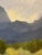 Cornflower Blue Vintage Signed Framed High Desert Plein Air Landscape Oil Painting For Sale - Image 8 of 16