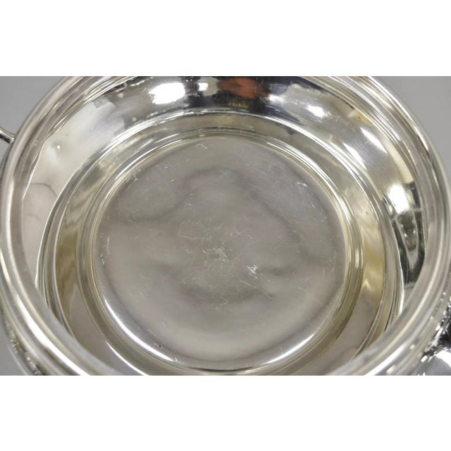 Silver Antique Victorian Silver Plated Covered Tureen "1907" Platter Dish by Rockford For Sale - Image 8 of 12