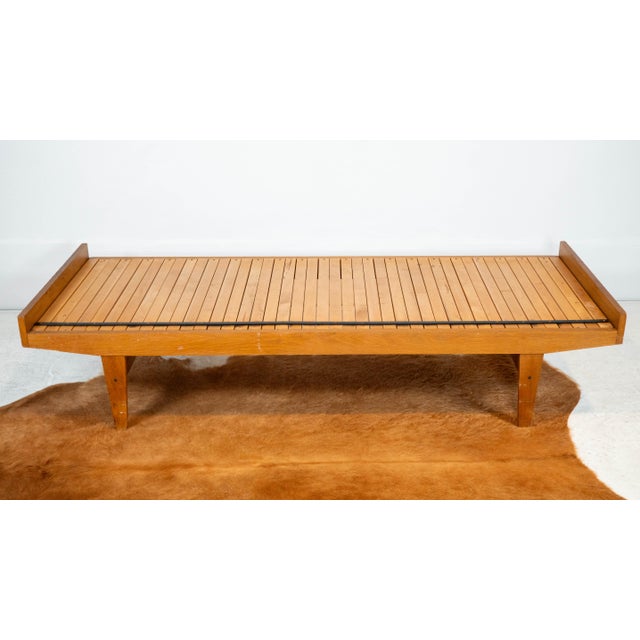 Mid-Century Modern Mid-Century Expanding Ib Hylander Attr. Oak Daybed by Tanu Toiviainen, 1960s For Sale - Image 3 of 18