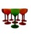 1950s 1950s Murano Satinato Goblets - Set of 8 - Attributed to Carlo Moretti For Sale - Image 5 of 8