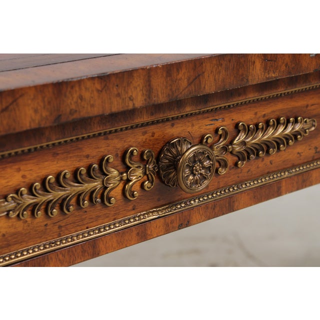 Maitland Smith French Empire Leather Top Desk For Sale - Image 11 of 18