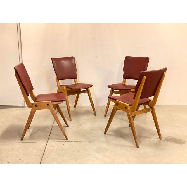 Mid-Century Beech Dining Chairs, 1960s, Set of 4 For Sale - Image 18 of 18