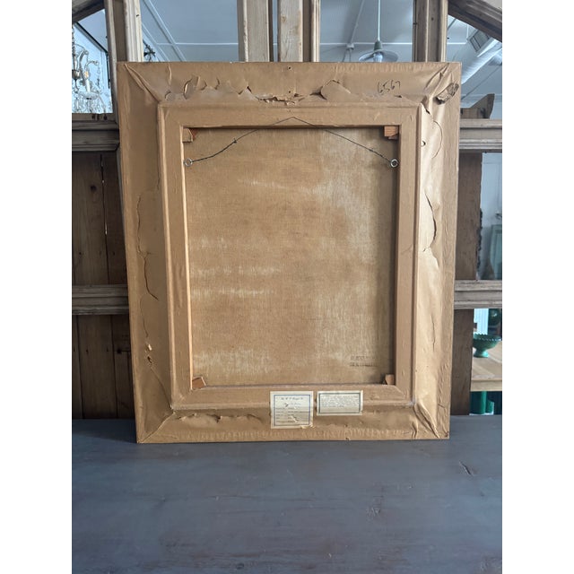 Mid 20th Century Franz Schoorman Oil Painting for W. T. Burger Co. For Sale - Image 14 of 17