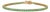 Certified 3.47ct Natural Emerald Tennis Bracelet in 14k Yellow Gold For Sale