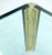 Metal Mid-Century Modern Square Glass and Brass Coffee Table For Sale - Image 7 of 10