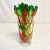 Mid 20th Century Cinco De Mayo - Mid-Century Boho Chic Mexican Jalapeño Swizzle Sticks in Pepper Glass Holder - Set of 30 For Sale - Image 5 of 6