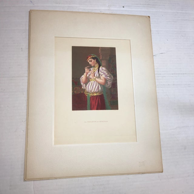 Emile Vernet Lecomte Daughter of Herodias Lithograph For Sale - Image 12 of 12