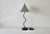 1980s Memphis School Style Squiggle Lamp Black Table Lamp Silver Cone Shade Vintage Post Modern For Sale - Image 9 of 16