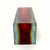Transparent 1970s Sommerso Square Glass Vase Attributed to Alessandro Mandruzzato For Sale - Image 8 of 9