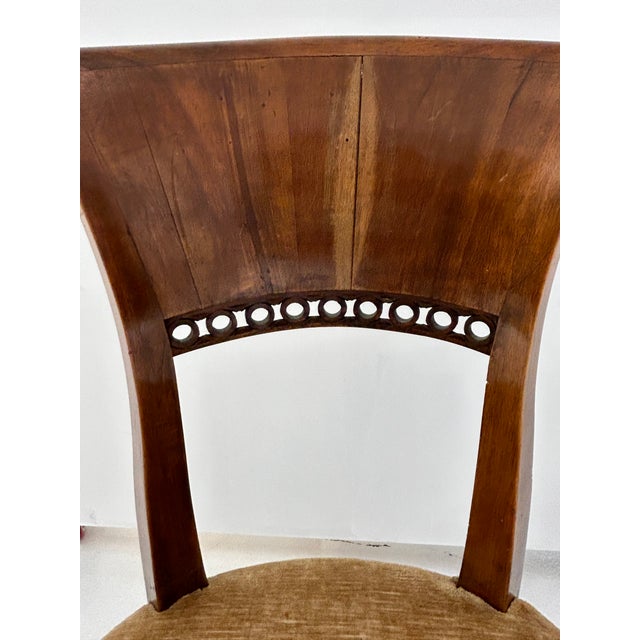 Italian Late 18th Century Set of Six Italian Walnut Directoire Chairs For Sale - Image 3 of 6