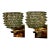 Pair of Rostrada Murano Glass and Brass Sconces For Sale