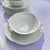 Ceramic 1990s Villeroy and Boch "Arco Weiss" bone China dishes set // scalloped edge with embossed rim // dishwasher safe fine china // W. Germany For Sale - Image 7 of 9
