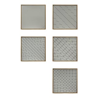 Matti Kujasalo, 5 Progressions, 1988, Ink, Silkscreen, Cardboard For Sale