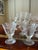 Glass 18-Piece Set of Vintage Fostoria Romance Pattern Etched Crystal Glassware With Flowers and Ribbon Designs For Sale - Image 7 of 14