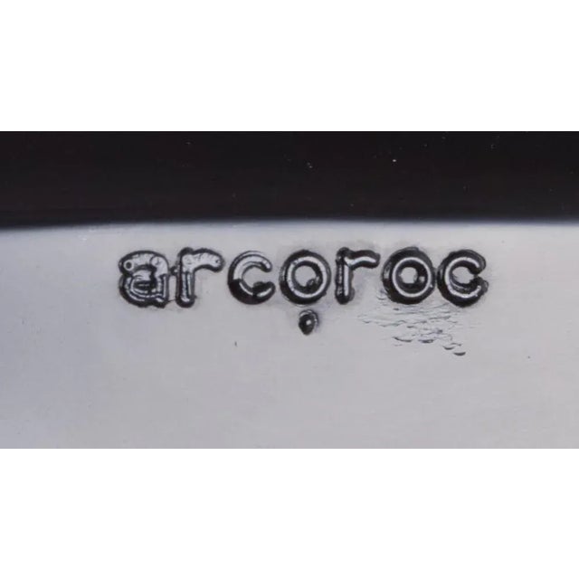 Octagonal Plates in Black Glass from Arcoroc, France, 1970s-1980s, Set of 6 For Sale - Image 6 of 8