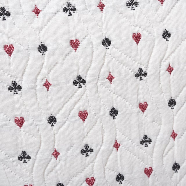 Schumacher Schumacher Le Joueur 16" Pillow in Rouge Et Noir For Sale - Image 4 of 5