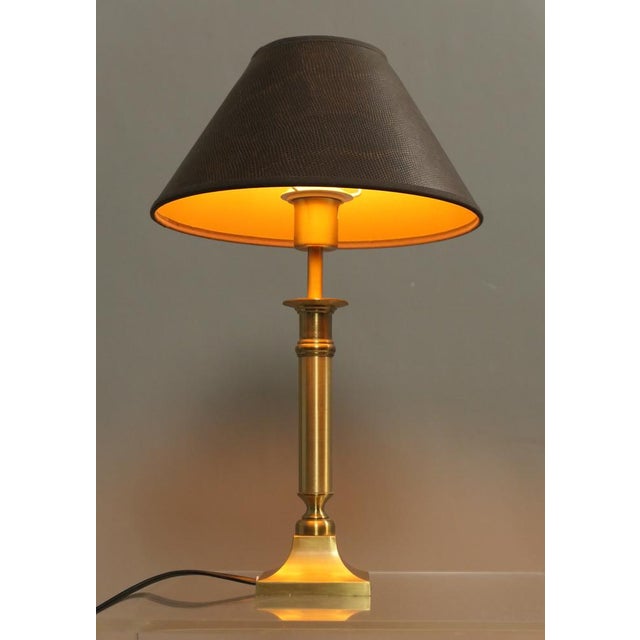 1990s Brass Table Lamps, Germany, 1980s, Set of 2 For Sale - Image 5 of 12