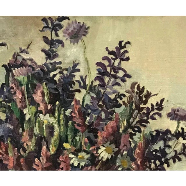 René Samuel Beguin, Bouquet, Oil on Canvas For Sale - Image 4 of 9