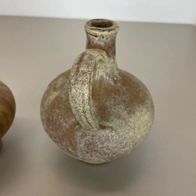 Ceramic Studio Pottery Vase from Hartwig Heyne Ceramics, Germany, 1970s, Set of 2 For Sale - Image 11 of 18