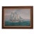 h.luhrs Artist Signed Schooner Oil Painting on Canvas For Sale