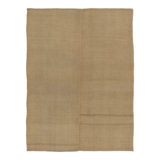 Rug & Kilim’s Contemporary Kilim With Tonal Stripes in Beige & Brown For Sale