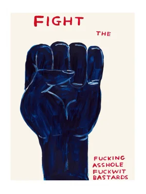 Fight Print by David Shrigley
