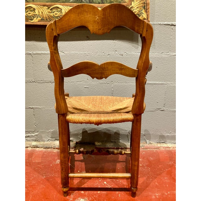 Louis XV Style Walnut Chair For Sale - Image 4 of 7