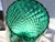 1960s Mid-Century Modern Emerald Green Hand-Blown Art Glass Pedestal Vase, 1970s For Sale - Image 5 of 10