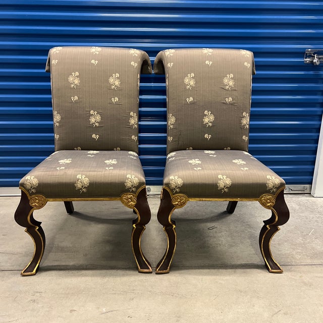 Rose Tarlow Melrose House Puccini Slipper Chairs- A Pair For Sale - Image 10 of 12