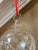 Mid 20th 8" Century Etched Glass Ball Christmas Ornament For Sale - Image 4 of 4