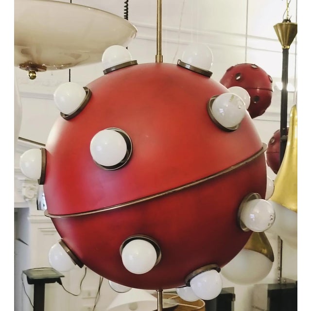 1960s Ceiling Lamp Mod.553 attributed to Oscar Torlasco for Lumi, Italy, 1960s For Sale - Image 5 of 10