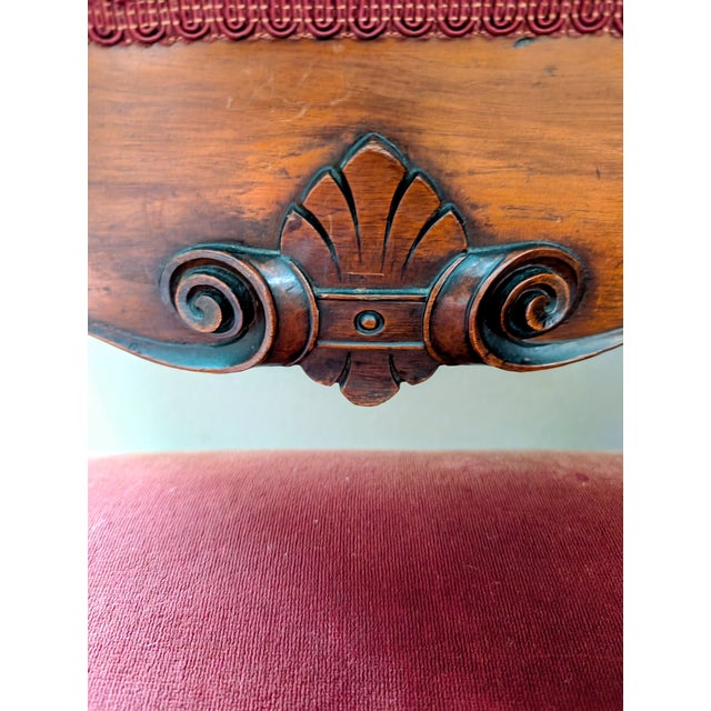 Pair of Renaissance 19th Century Carved Throne Armchairs For Sale - Image 9 of 11